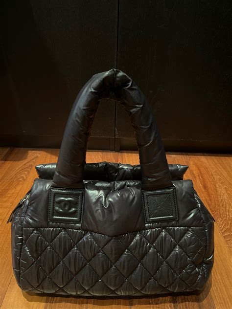 chanel cocoon nylon boston bag|Chanel Cocoon Nylon Tote Boston Bag .